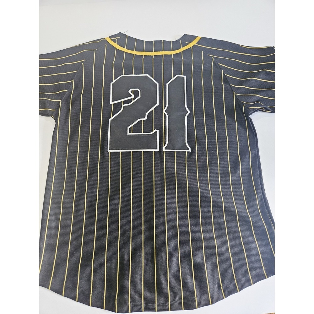 Pittsburgh Crawfords Jersey - Mens Small Black Negro League 21 Baseball Headgear - Picture 9 of 11